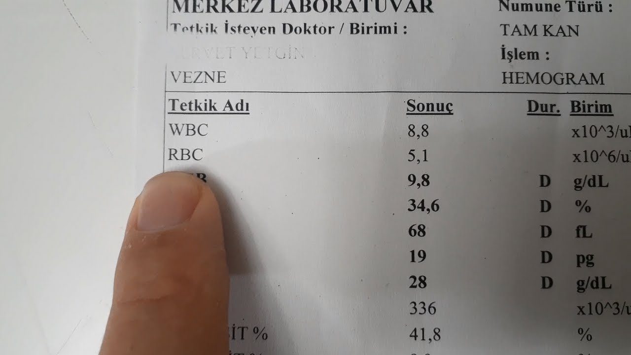 Hemogram Nedir, Ne Demek? Testi Nedir, Nasıl Yapılır, Ne Kadar Sürer?